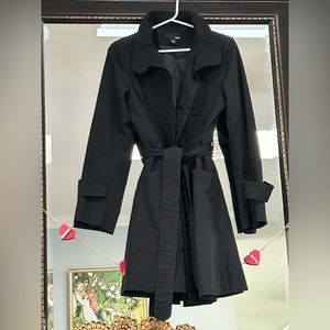H&M- black trench coat